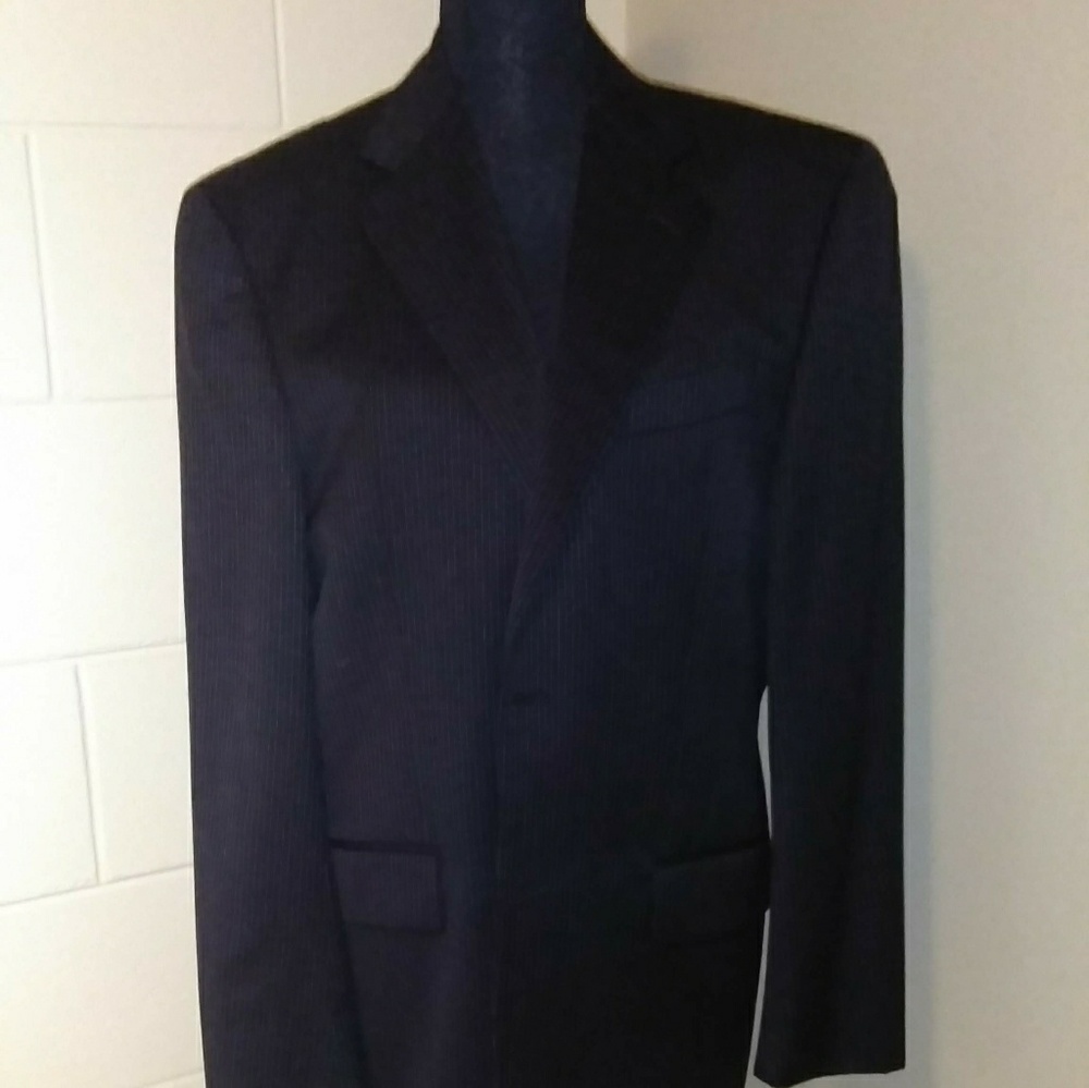 Joseph Abboud 2pc mens black pinstripe suit